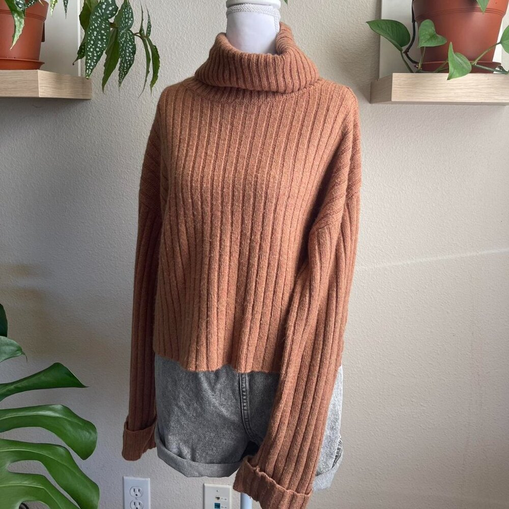 Forever 21 Women's Brown and Tan Jumper